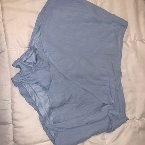 Tie skort that looks like a skirt